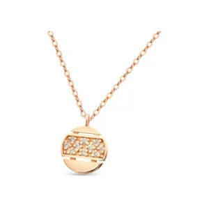Collier en or rose et diamants