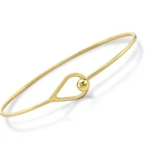 Bracelet ouvrant massif en or jaune